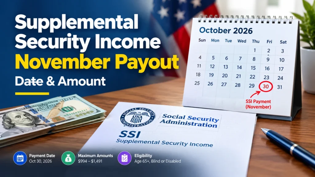 Supplemental Security Income November Payout