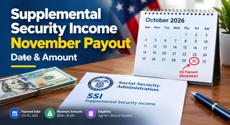 Supplemental Security Income November Payout