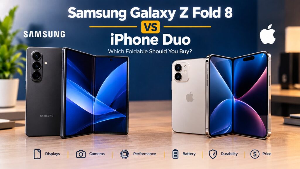Samsung Galaxy Z Fold 8 vs iPhone Duo