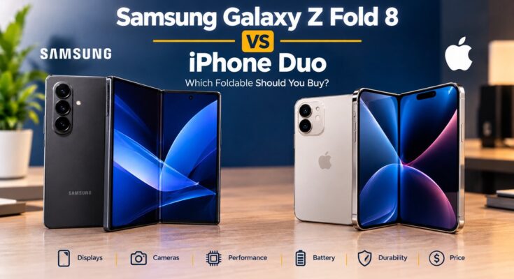 Samsung Galaxy Z Fold 8 vs iPhone Duo